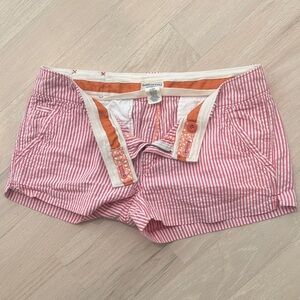 American Eagle Outfitters Pink & White Striped High Waist Women’s Shorts